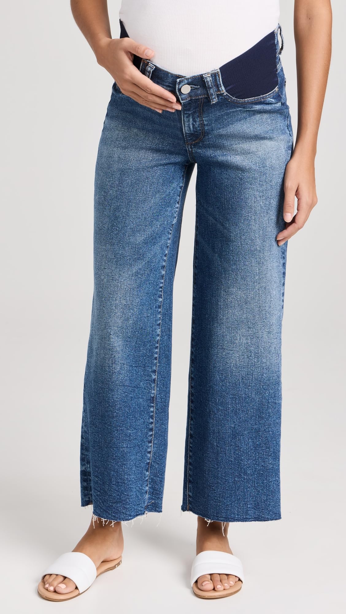 DL1961 Women's Hepburn Maternity Wide Leg Jeans