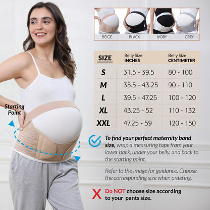 NeoTech Care Pregnancy Belly Band, Maternity Belt, for Pregnancy Belly Support, Back/Pelvic Support