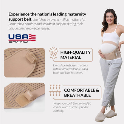 NeoTech Care Pregnancy Belly Band, Maternity Belt, for Pregnancy Belly Support, Back/Pelvic Support