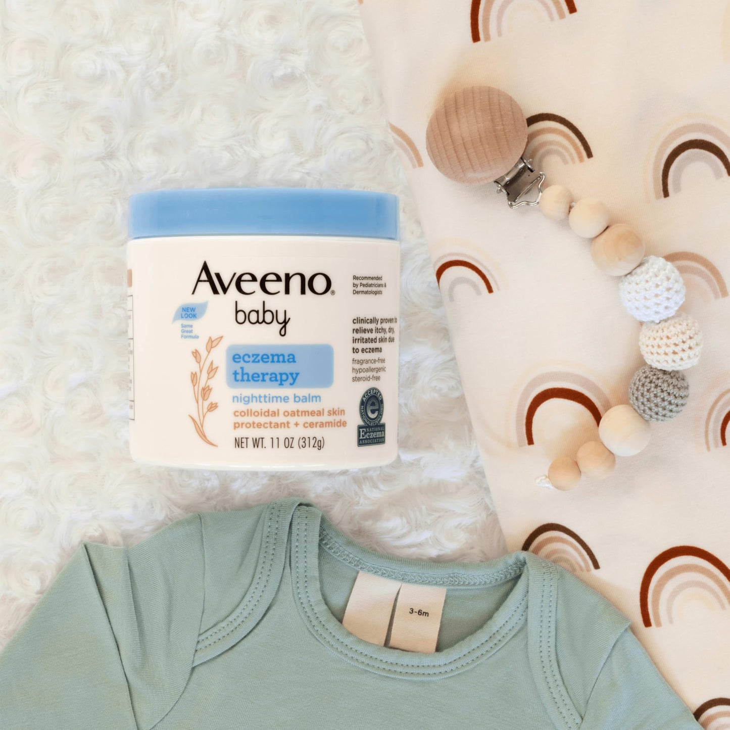 Aveeno Baby Eczema Therapy Nighttime Body Balm, Moisturizing Eczema Treatment collection