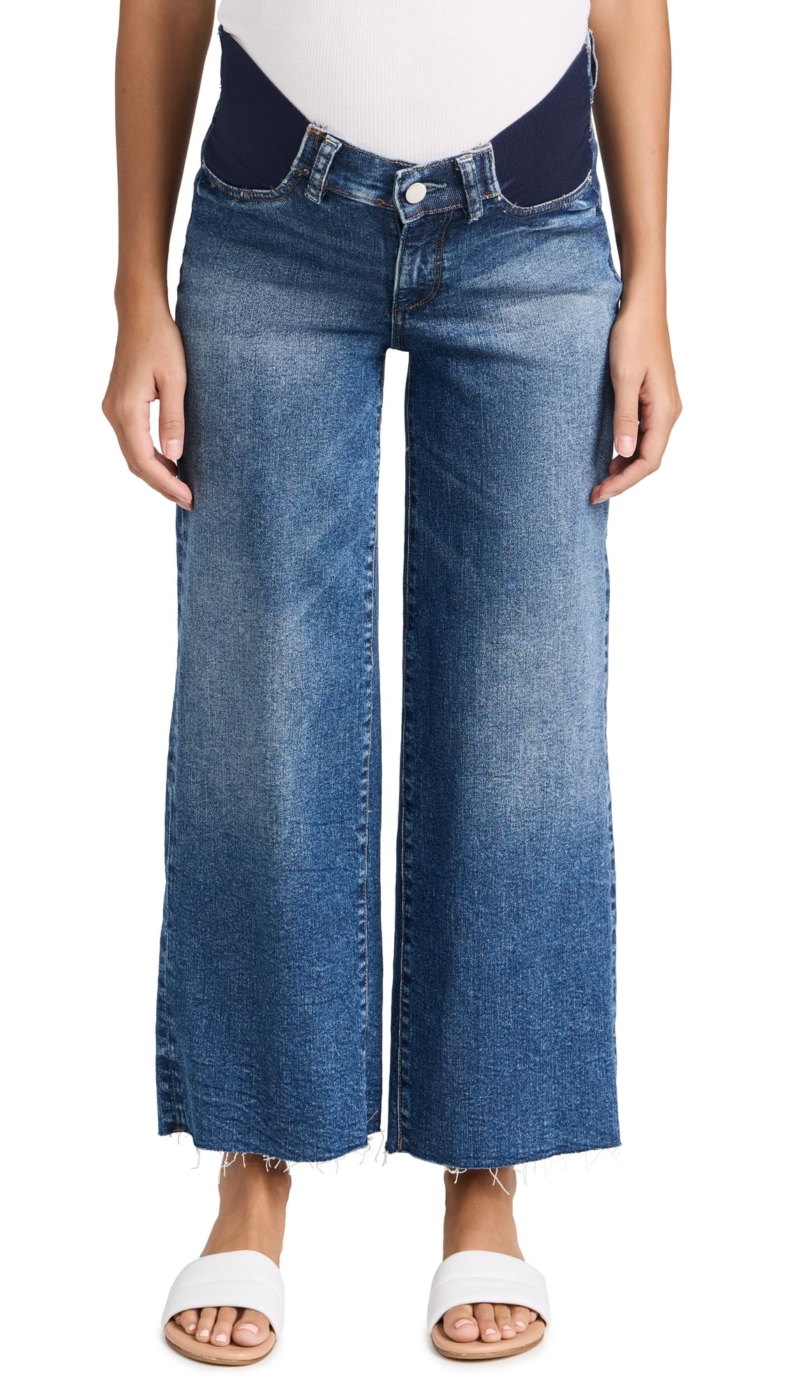 DL1961 Women's Hepburn Maternity Wide Leg Jeans